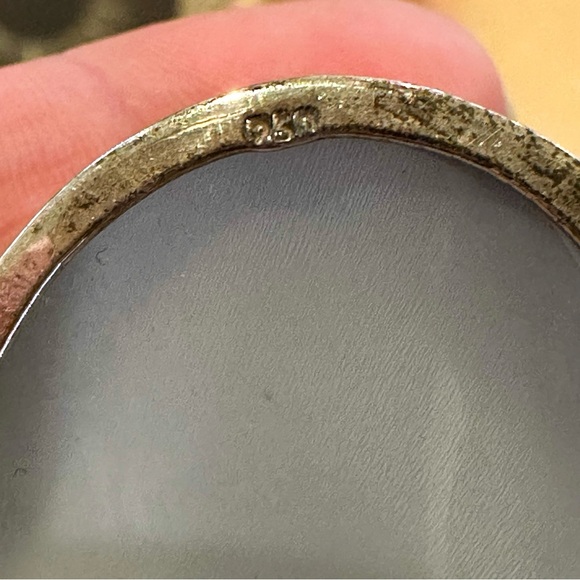 Vintage 950 Sterling Silver Tiger Cowrie Shell Bracelet – Boho Coastal Beach - Picture 2 of 5